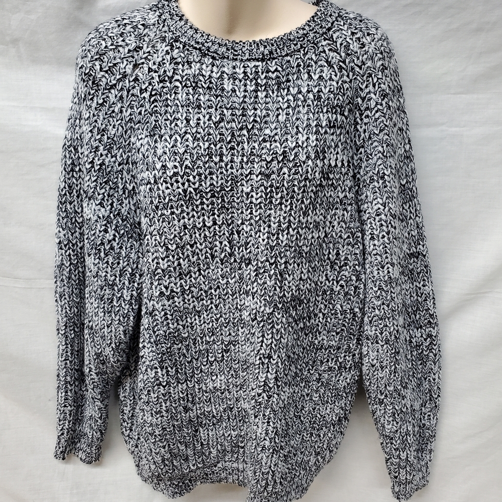 Black & White Knit Sweater